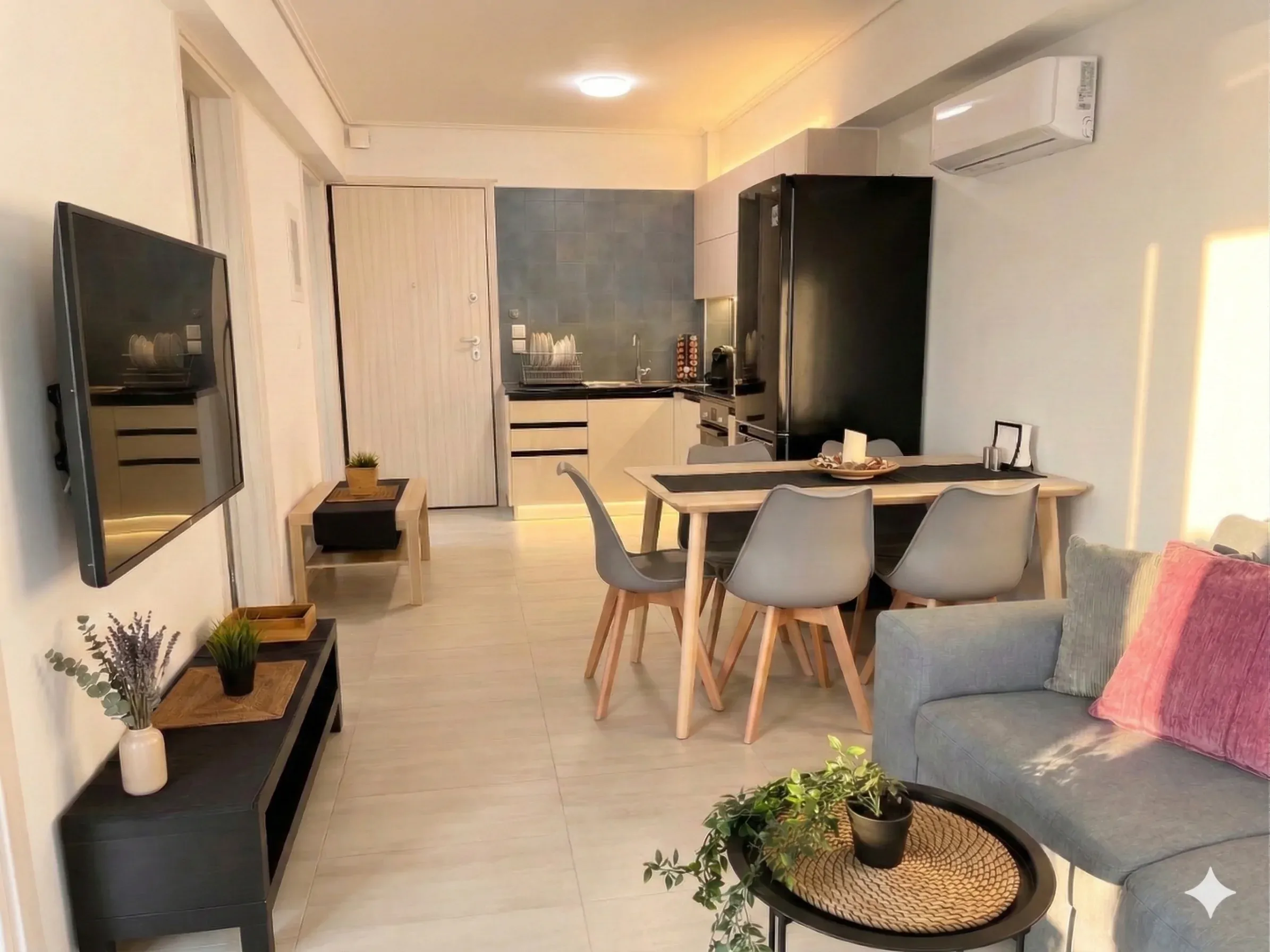 Kitchen and dining area
